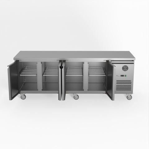 XUB7C22S4V Thermaster Fed-X S/S Four Door Bench Fridge XUB7C22S4V