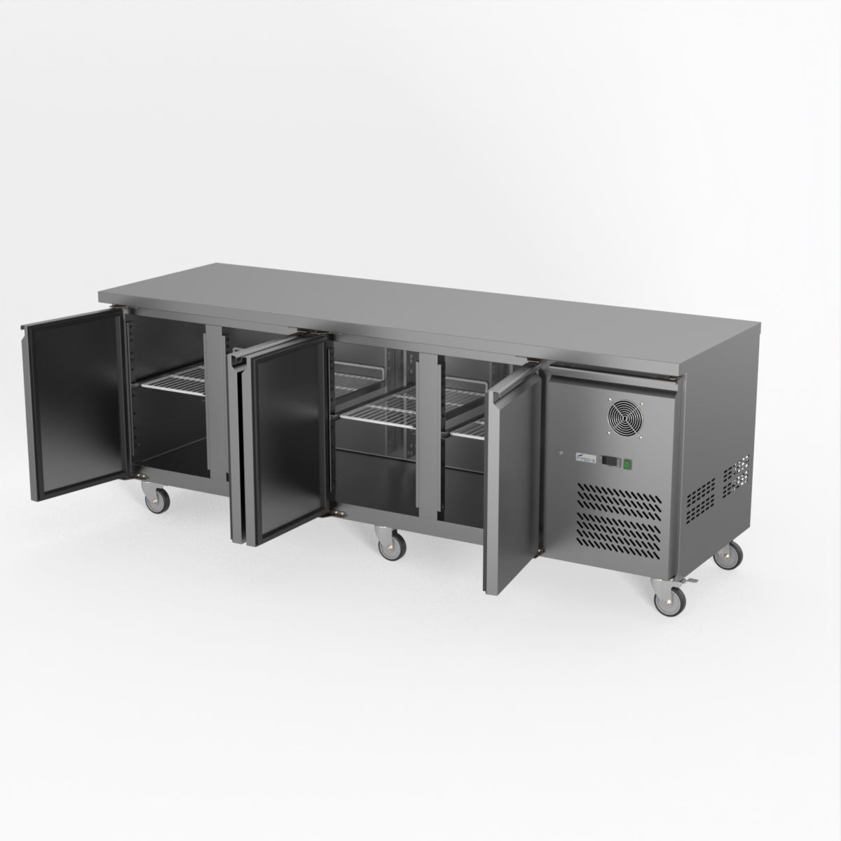 Thermaster Fed-X S/S Four Door Bench Fridge XUB7C22S4V