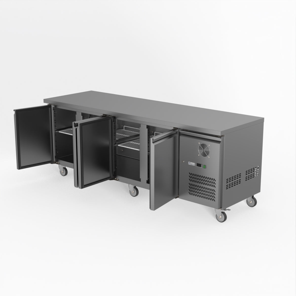 Thermaster Fed-X S/S Four Door Bench Fridge XUB7C22S4V