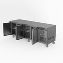 Thermaster Fed-X S/S Four Door Bench Fridge XUB7C22S4V