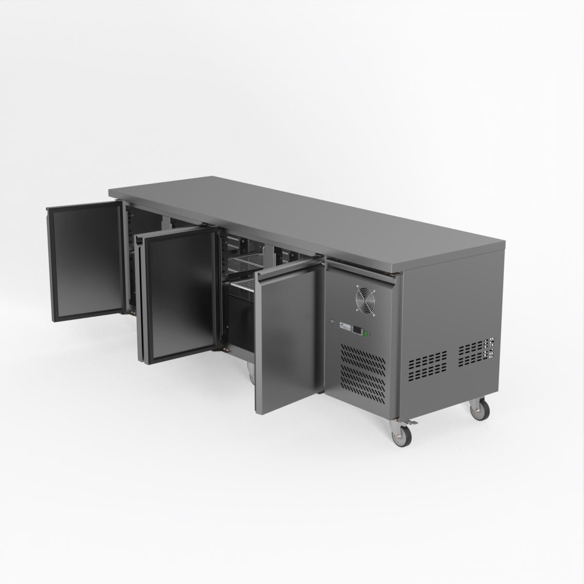 Thermaster Fed-X S/S Four Door Bench Fridge XUB7C22S4V