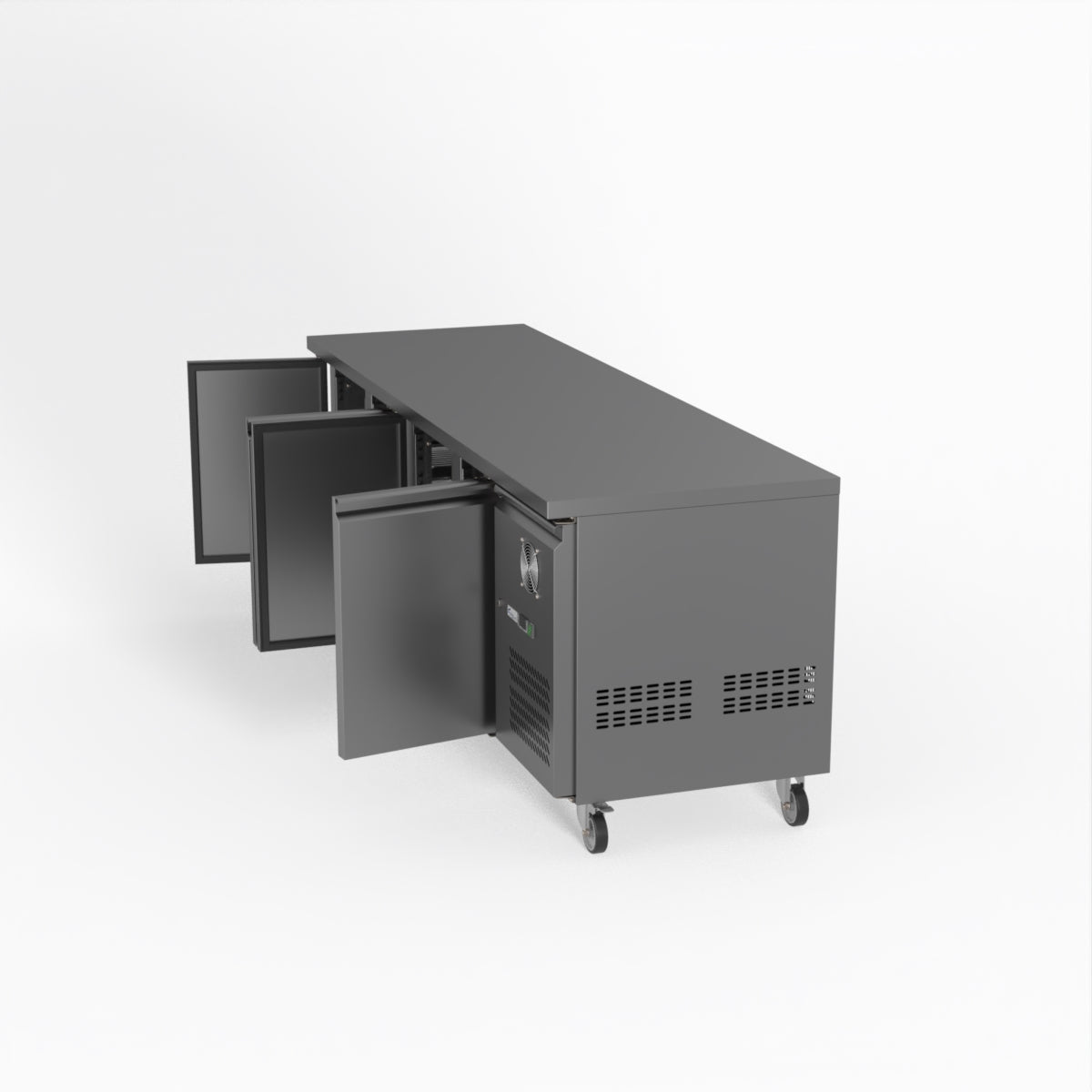 Thermaster Fed-X S/S Four Door Bench Fridge XUB7C22S4V