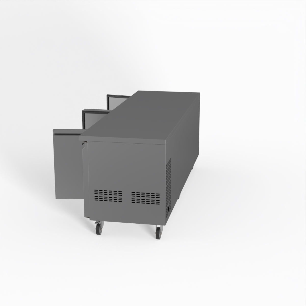 Thermaster Fed-X S/S Four Door Bench Fridge XUB7C22S4V