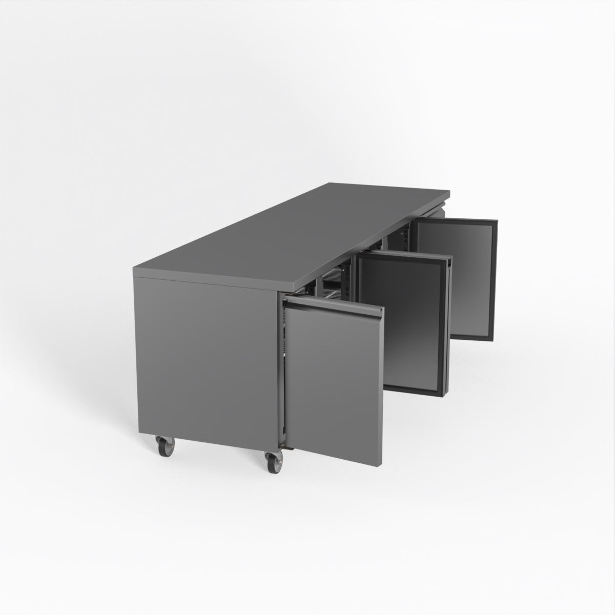 Thermaster Fed-X S/S Four Door Bench Fridge XUB7C22S4V