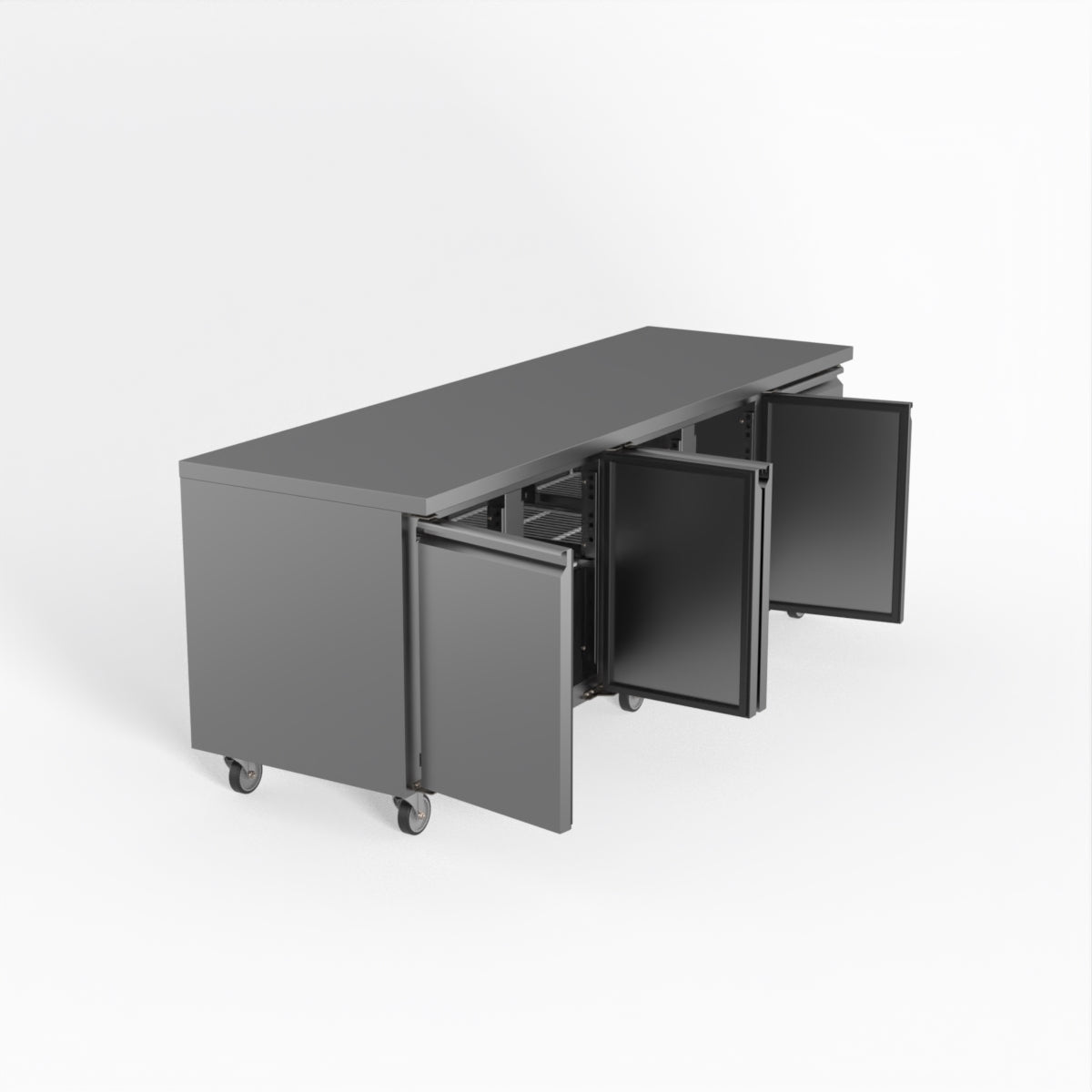 Thermaster Fed-X S/S Four Door Bench Fridge XUB7C22S4V