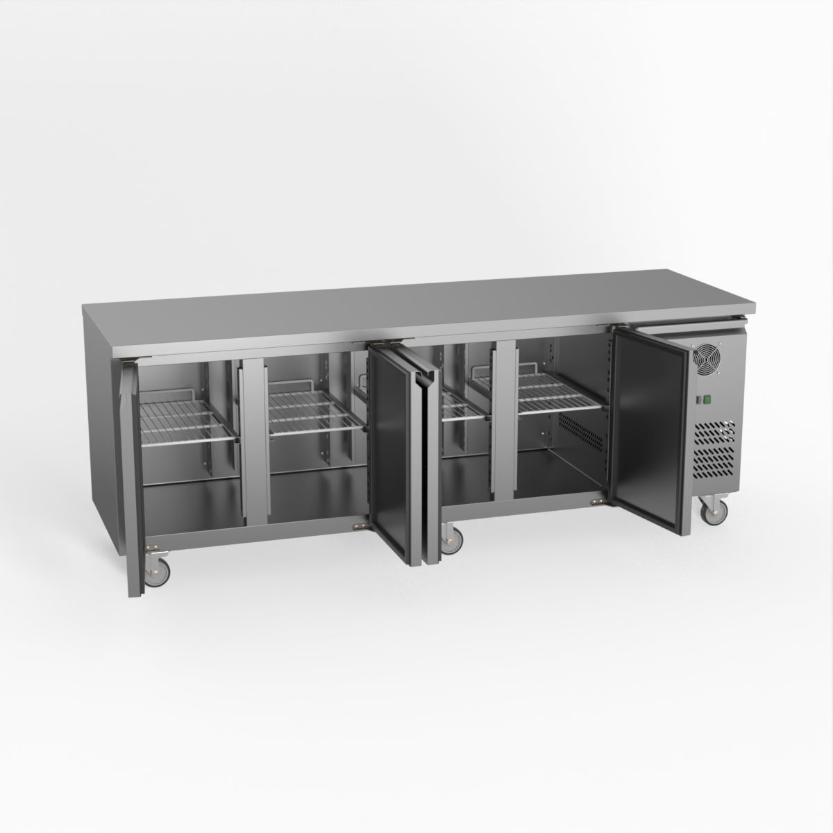 Thermaster Fed-X S/S Four Door Bench Fridge XUB7C22S4V