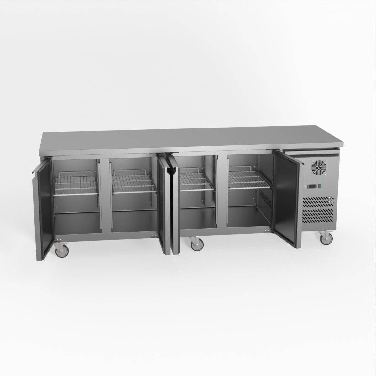 Thermaster Fed-X S/S Four Door Bench Fridge XUB7C22S4V