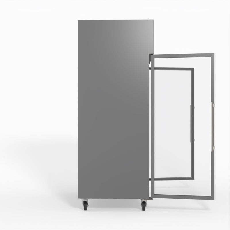 Thermaster Fed-X S/S Two Full Glass Door Upright Fridge XURC1200G2V