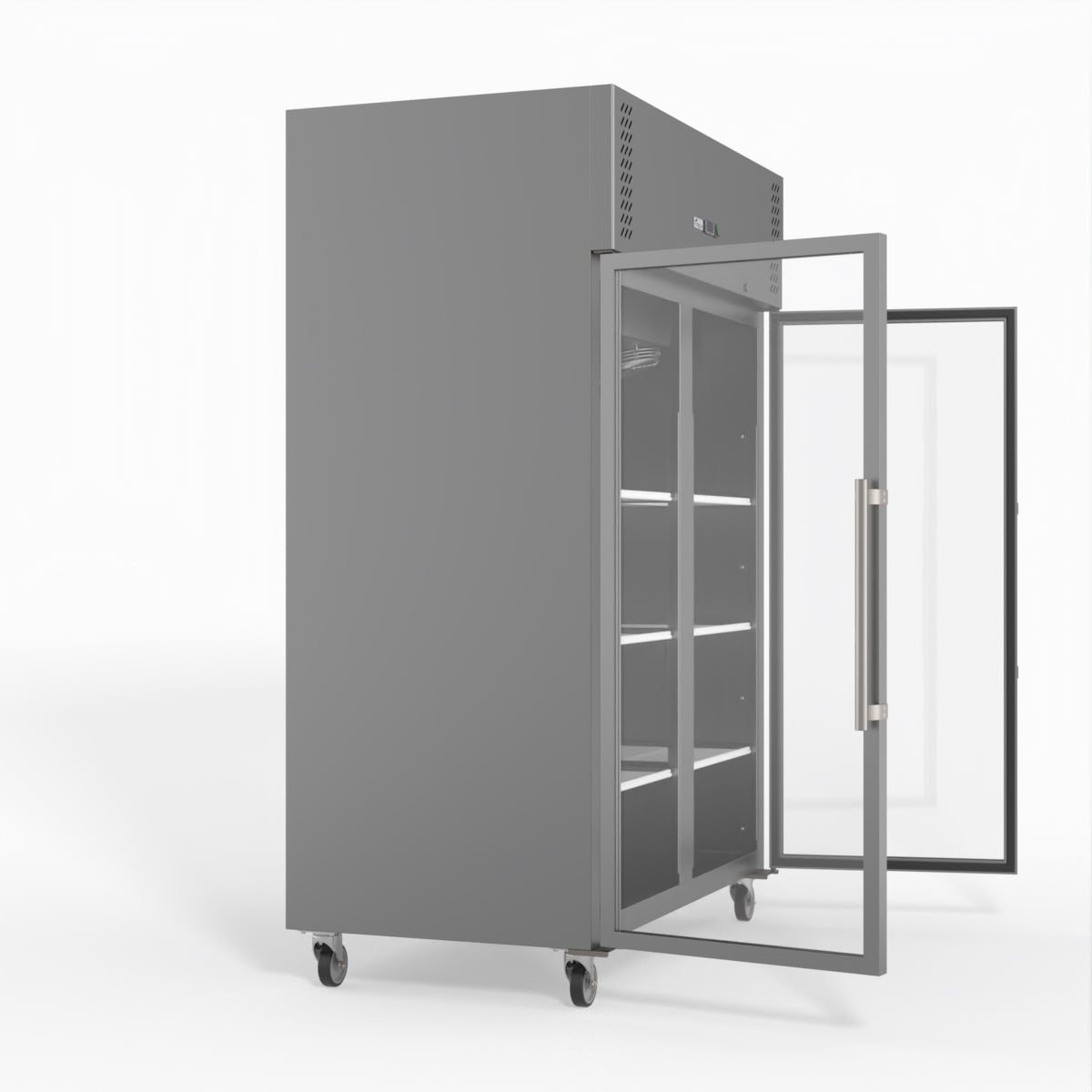 Thermaster Fed-X S/S Two Full Glass Door Upright Freezer XURF1200G2V