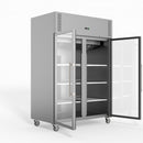 Thermaster Fed-X S/S Two Full Glass Door Upright Freezer XURF1200G2V
