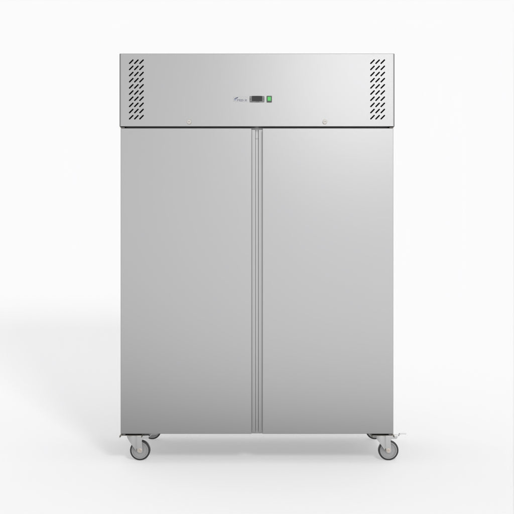 Thermaster Fed-X S/S Double Door Upright Fridge XURC1200SFV