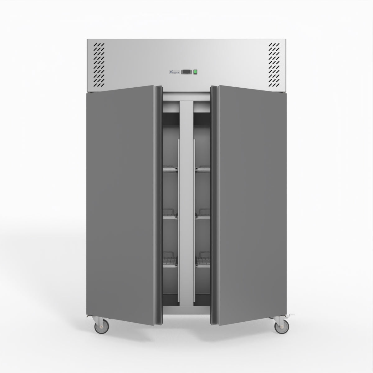 Thermaster Fed-X S/S Double Door Upright Freezer XURF1200SFV