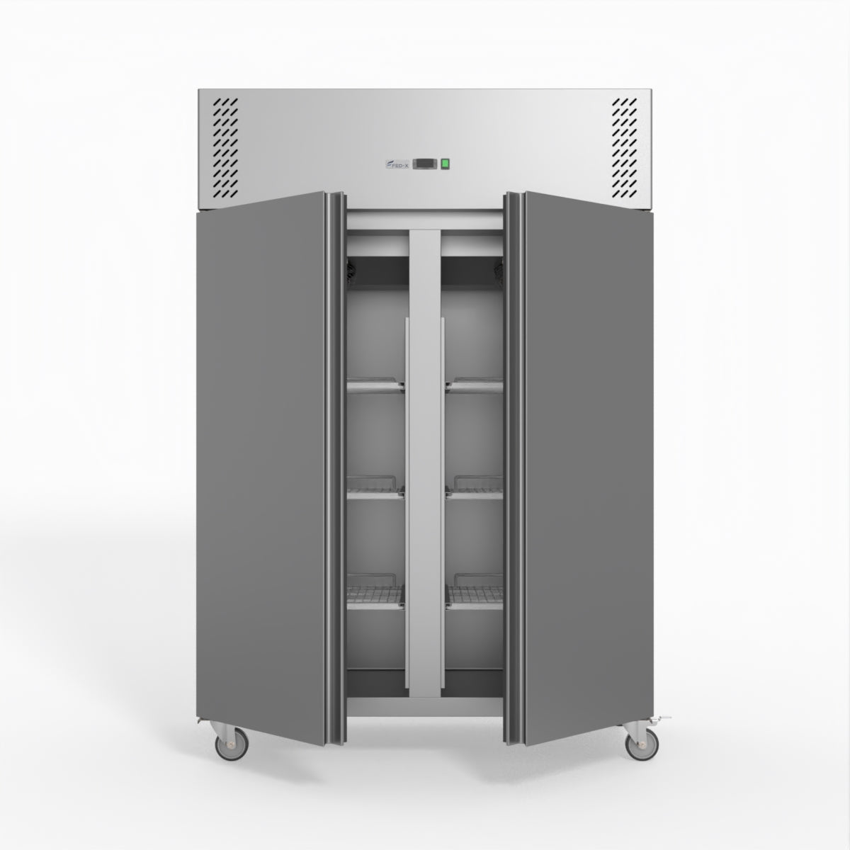 Thermaster Fed-X S/S Double Door Upright Freezer XURF1200SFV