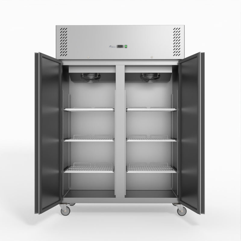 Thermaster Fed-X S/S Double Door Upright Fridge XURC1200SFV