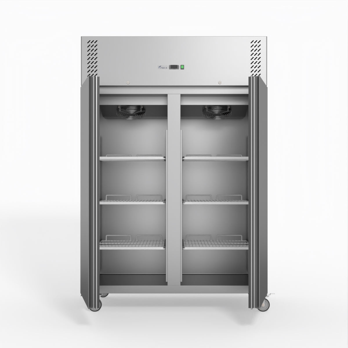 Thermaster Fed-X S/S Double Door Upright Freezer XURF1200SFV