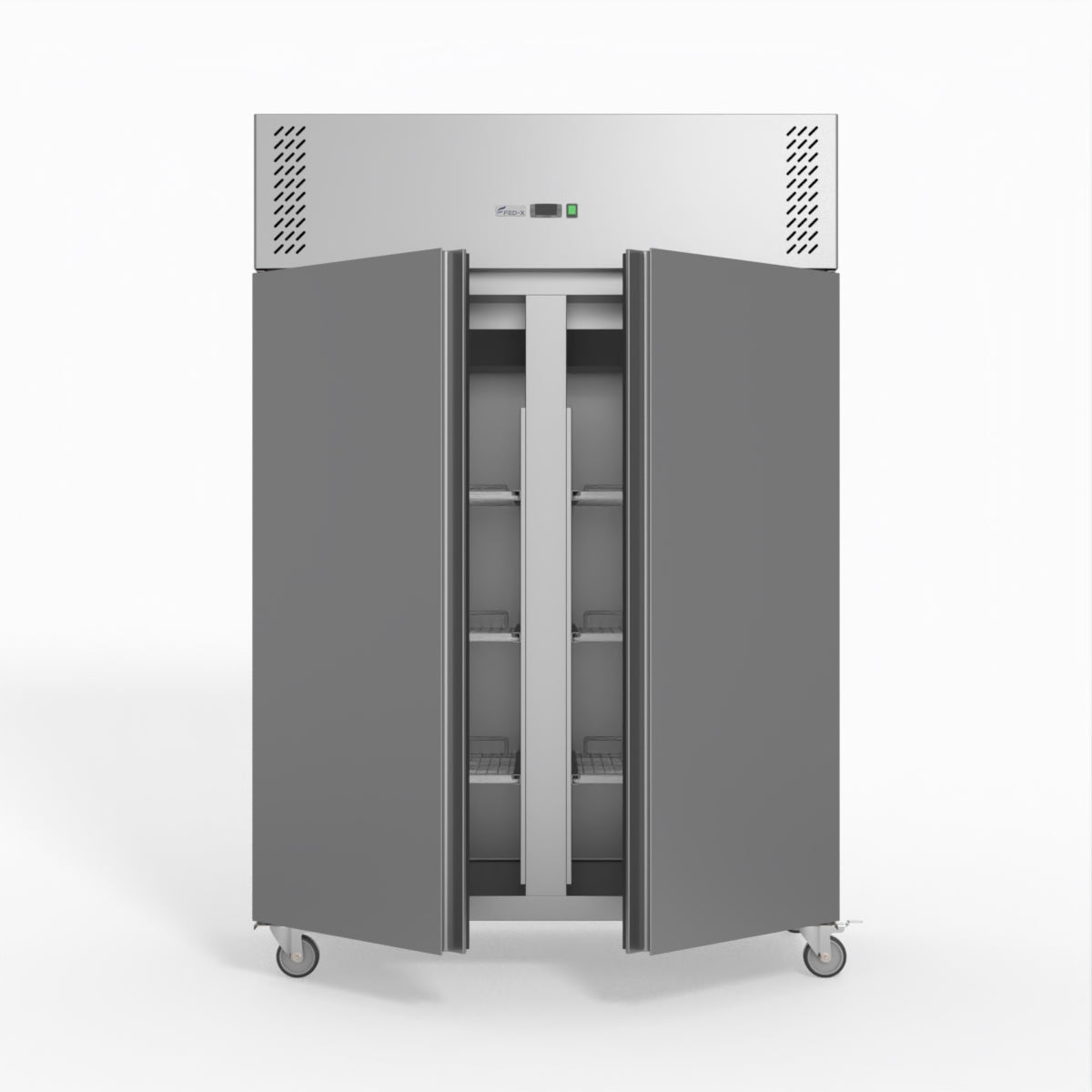 Thermaster Fed-X S/S Double Door Upright Freezer XURF1200SFV