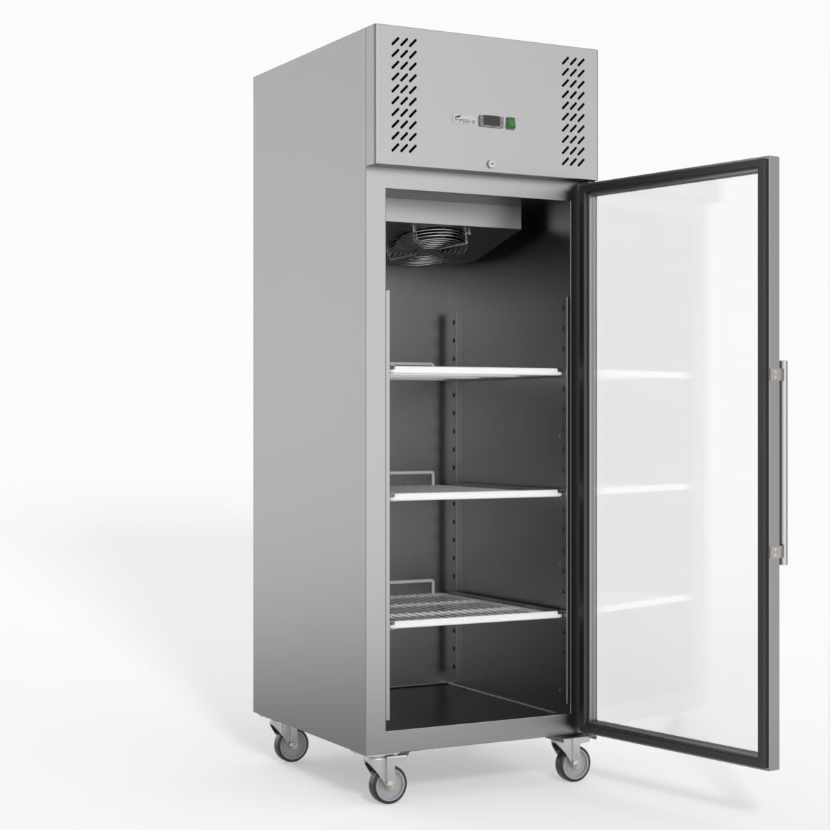 Thermaster Fed-X S/S Full Glass Door Upright Freezer XURF600G1V