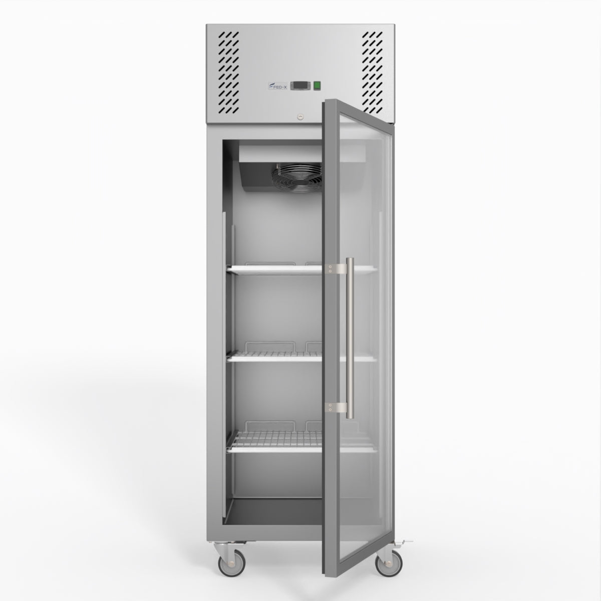 Thermaster Fed-X S/S Full Glass Door Upright Freezer XURF600G1V