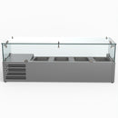 Thermaster Fed-X Flat Glass Salad Bench XVRX1200/380