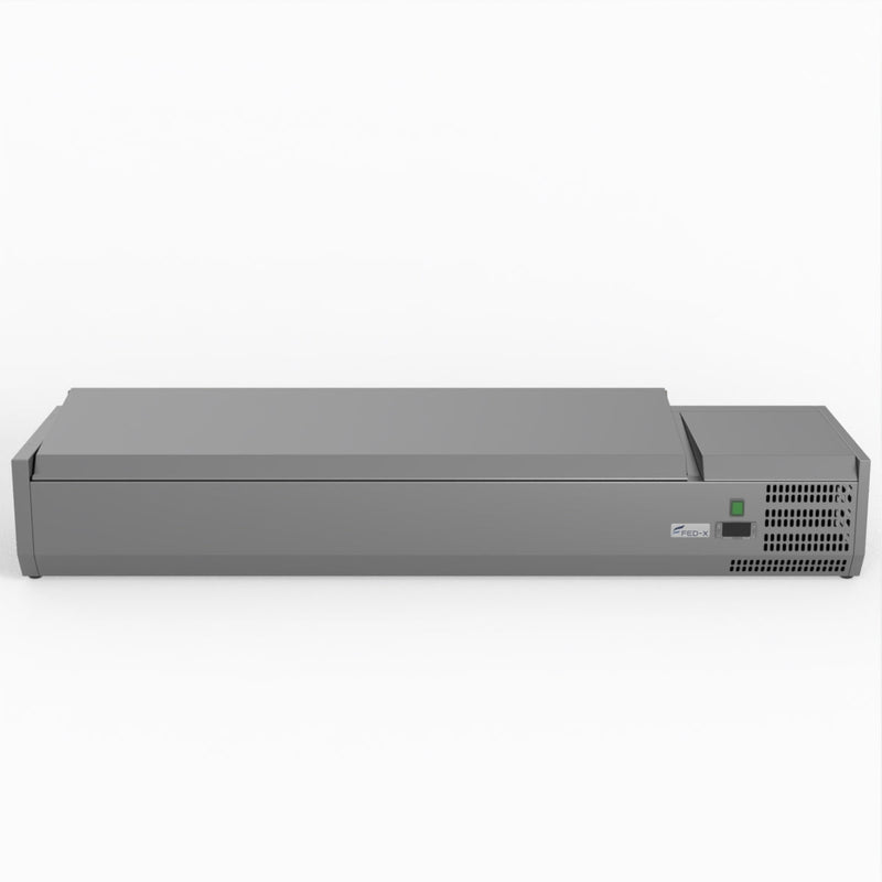 FED-X Salad Bench with Stainless Steel Lid - XVRX1500/380S