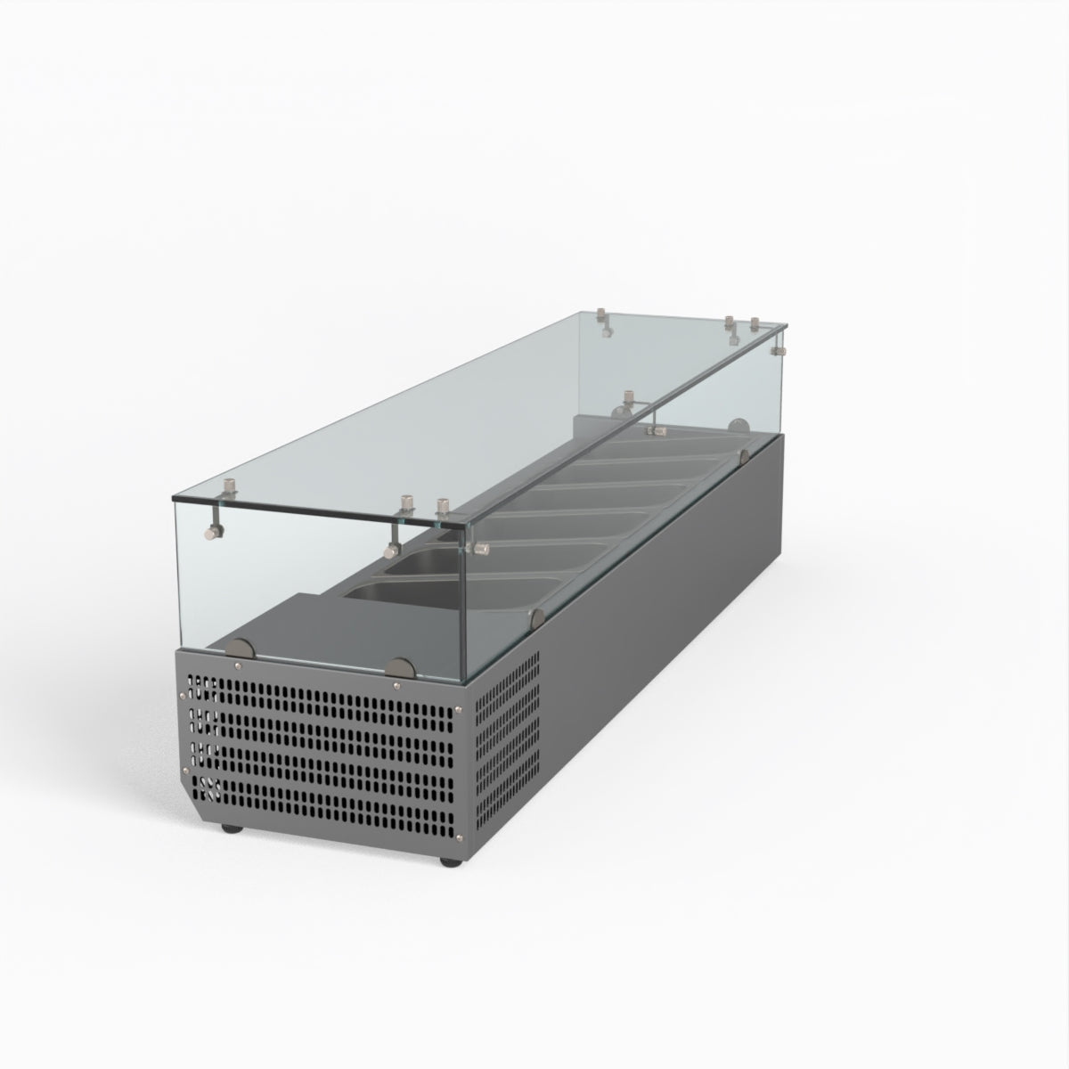 Thermaster Fed-X Flat Glass Salad Bench XVRX1500/380