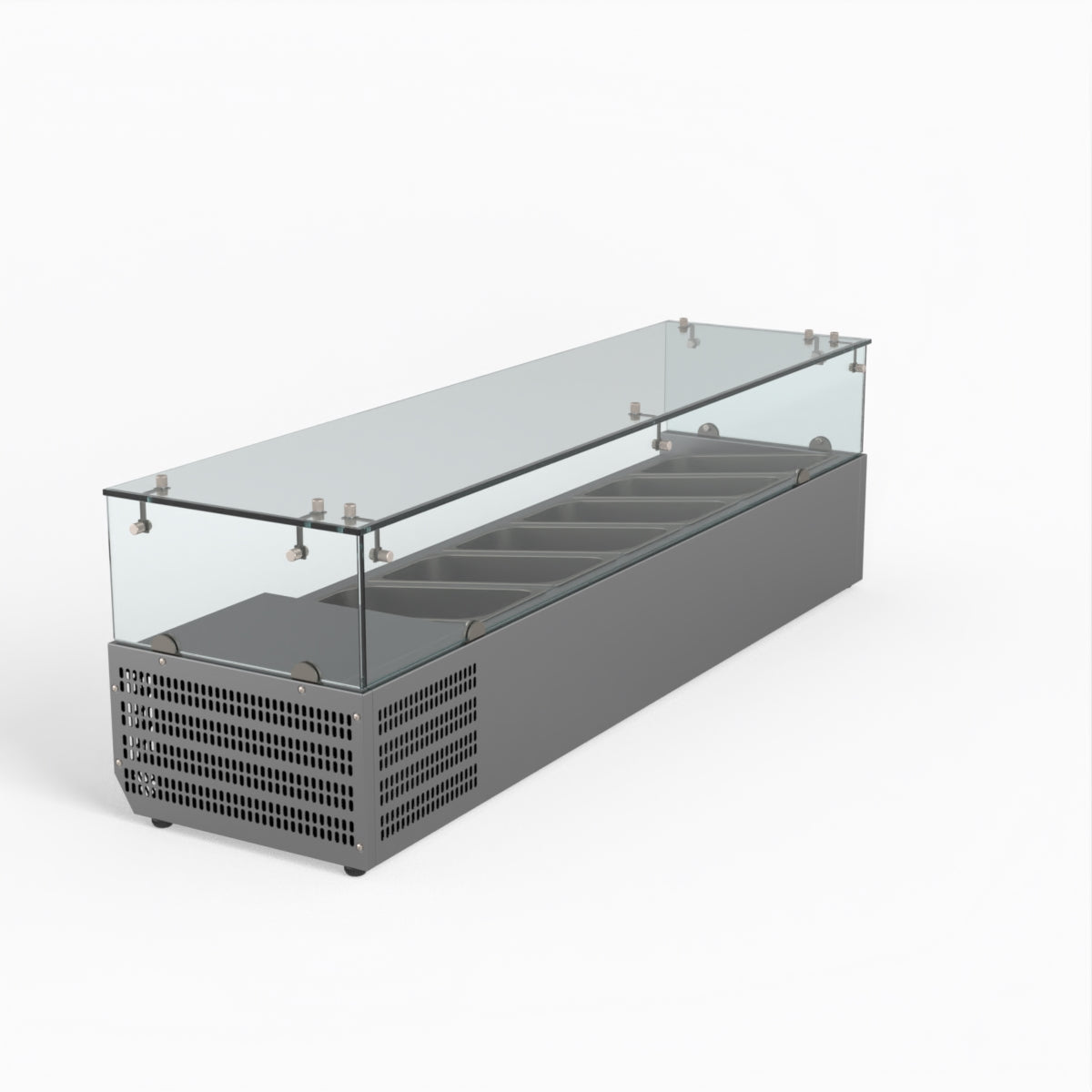 Thermaster Fed-X Flat Glass Salad Bench XVRX1500/380