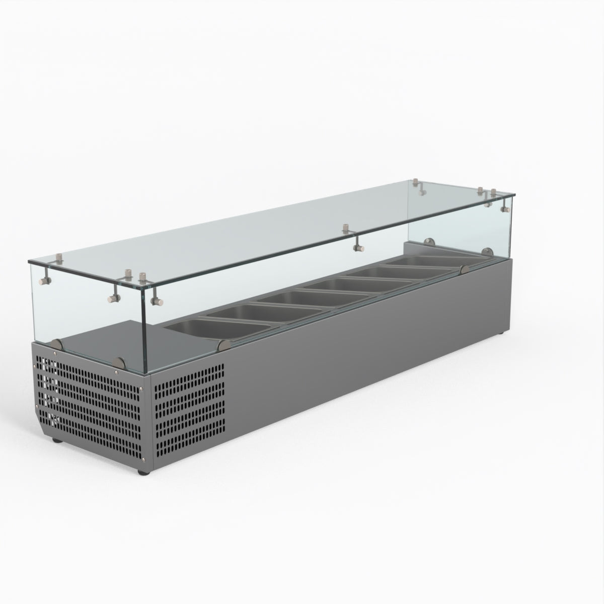 Thermaster Fed-X Flat Glass Salad Bench XVRX1500/380