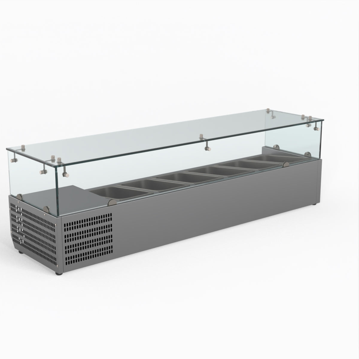 Thermaster Fed-X Flat Glass Salad Bench XVRX1500/380