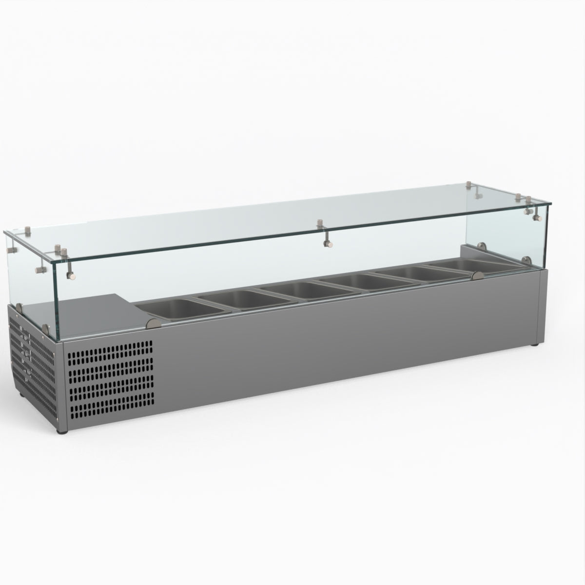 Thermaster Fed-X Flat Glass Salad Bench XVRX1500/380
