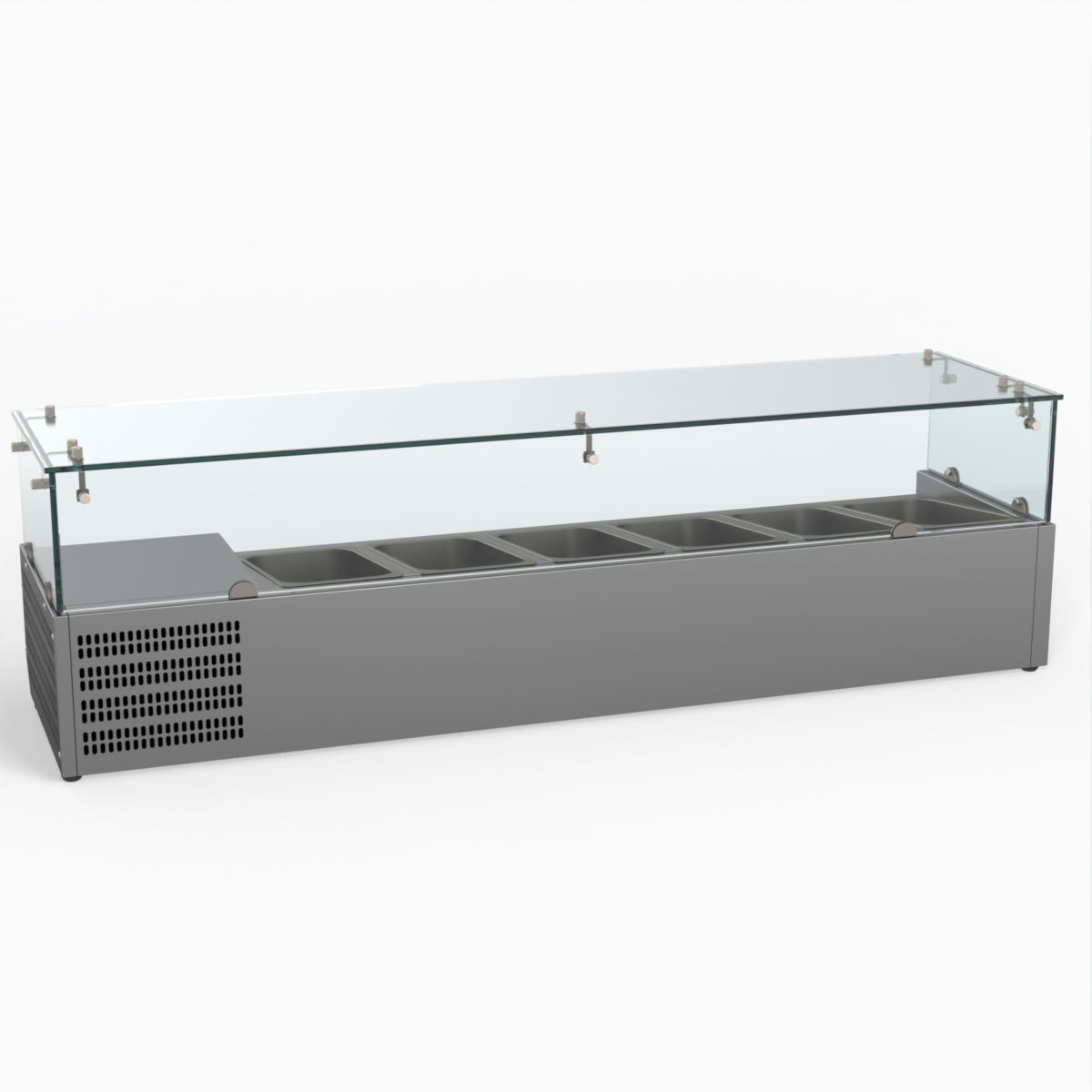 Thermaster Fed-X Flat Glass Salad Bench XVRX1500/380