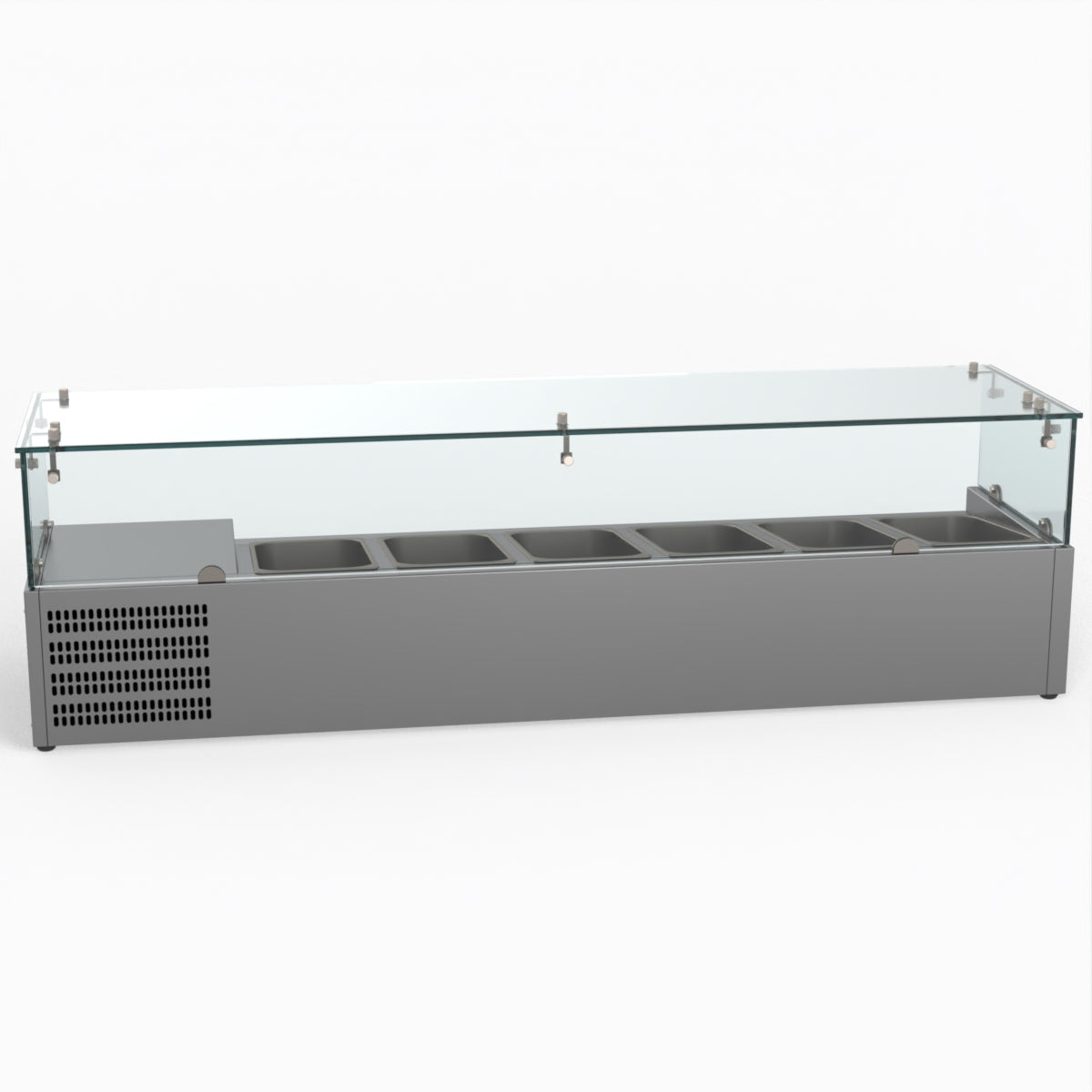 Thermaster Fed-X Flat Glass Salad Bench XVRX1500/380