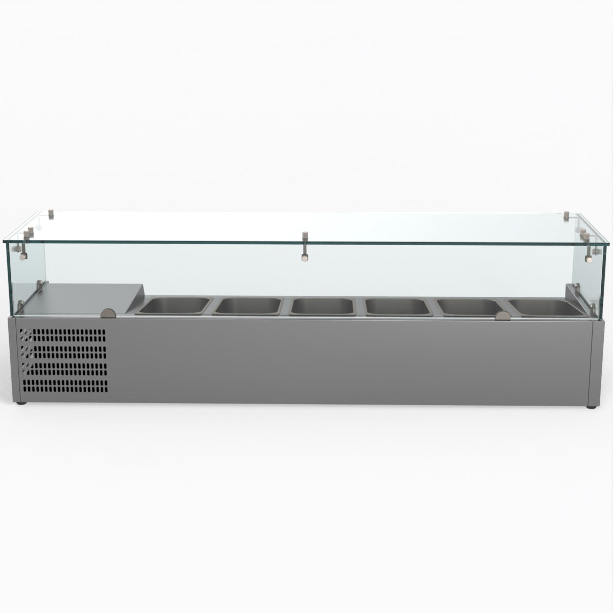 Thermaster Fed-X Flat Glass Salad Bench XVRX1500/380