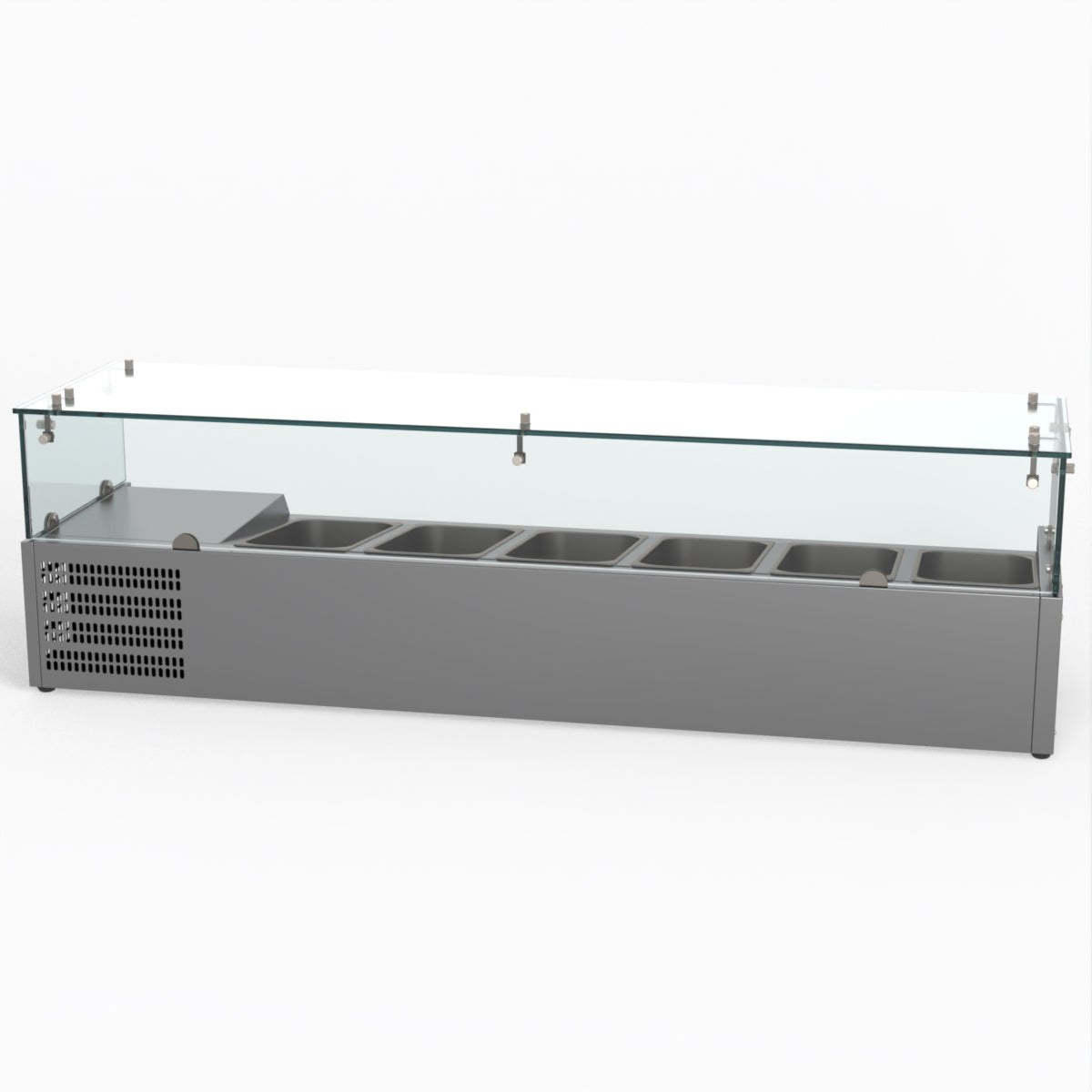 Thermaster Fed-X Flat Glass Salad Bench XVRX1500/380
