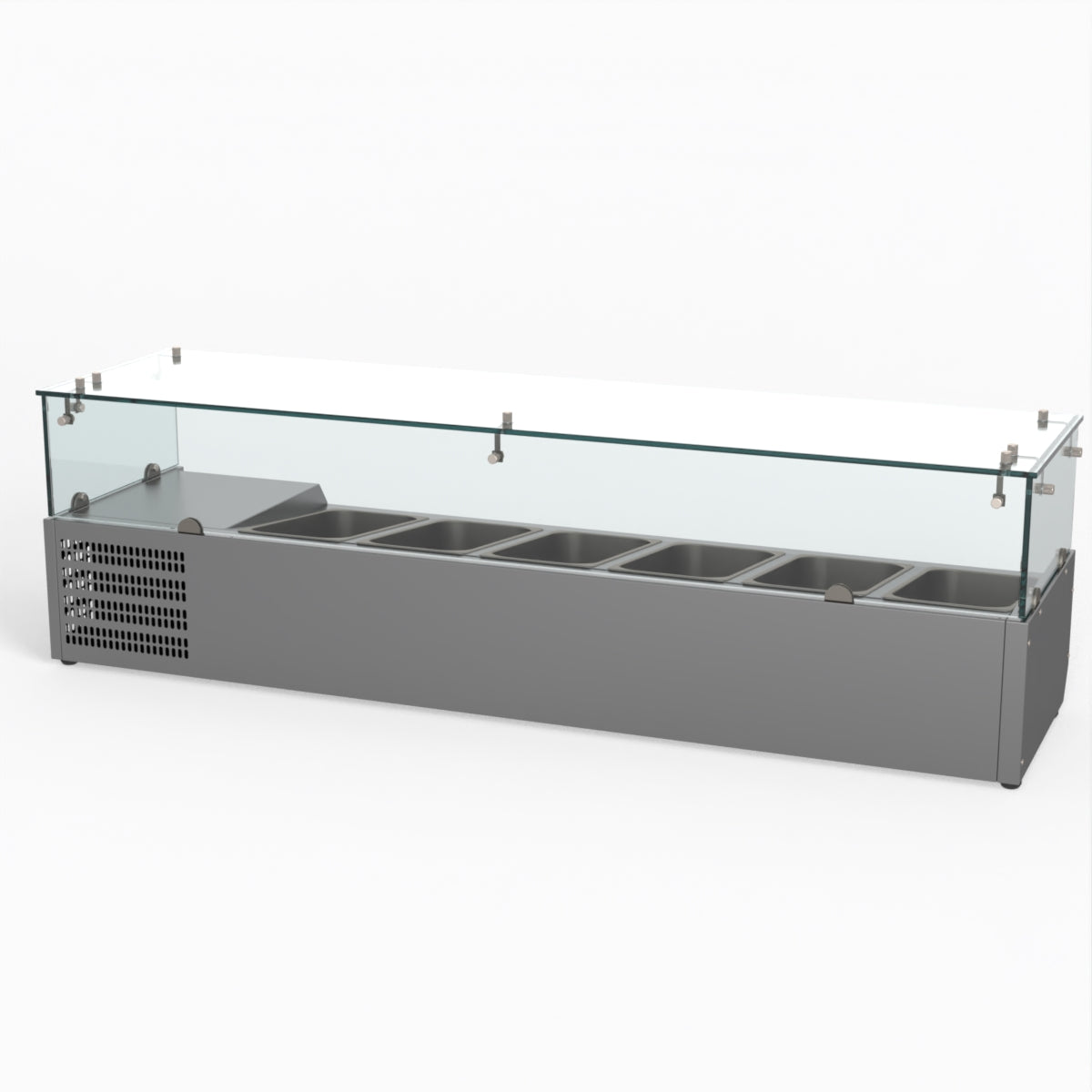 Thermaster Fed-X Flat Glass Salad Bench XVRX1500/380