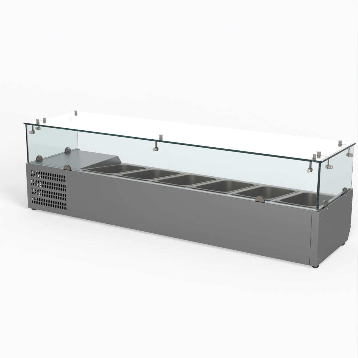 Thermaster Fed-X Flat Glass Salad Bench XVRX1500/380