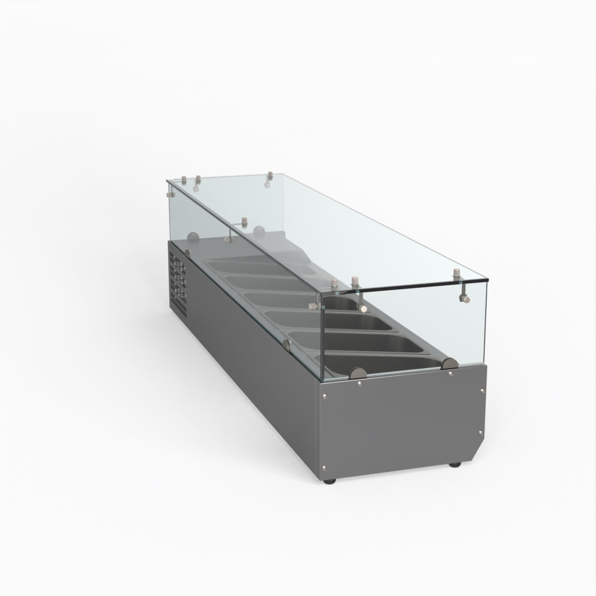 Thermaster Fed-X Flat Glass Salad Bench XVRX1500/380