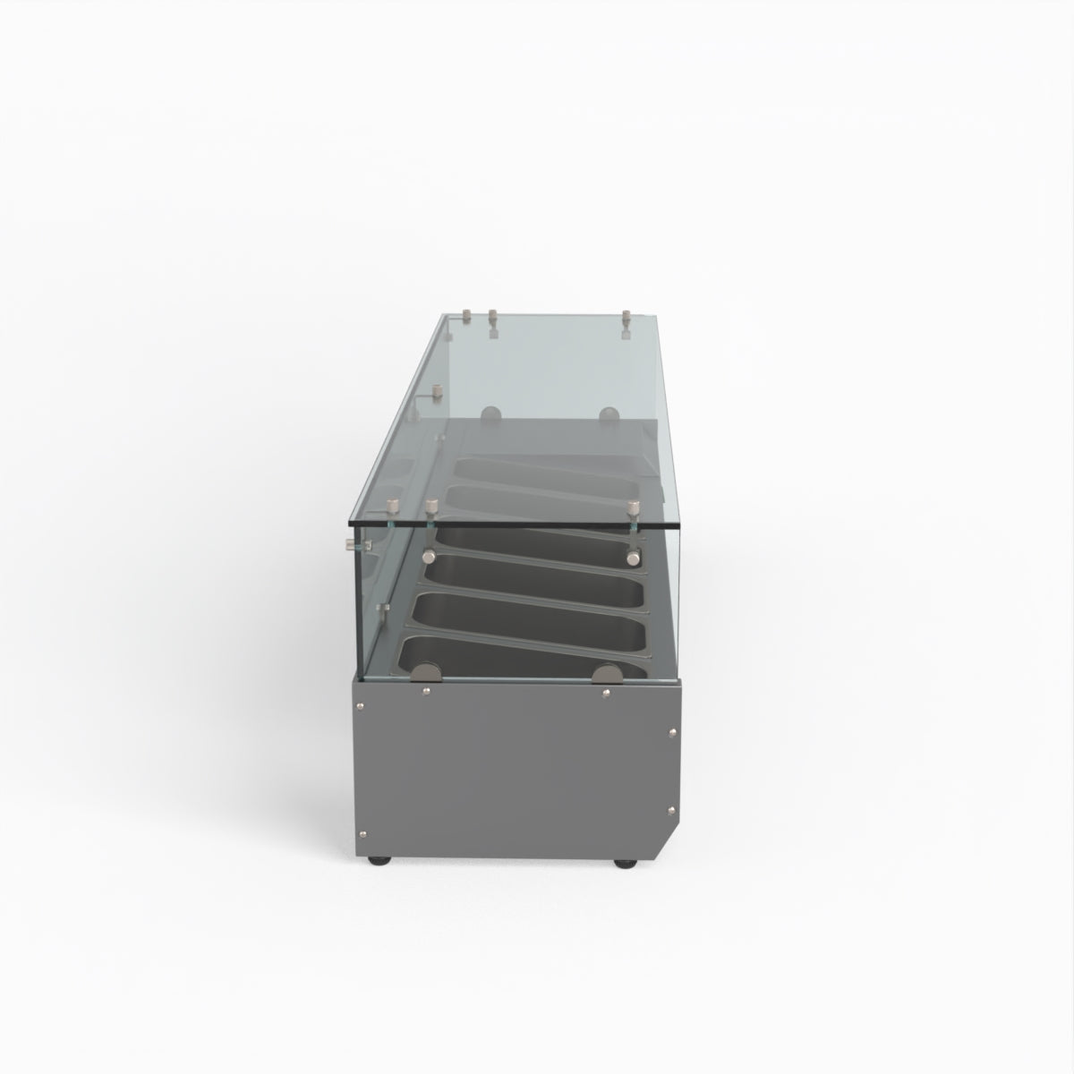 Thermaster Fed-X Flat Glass Salad Bench XVRX1500/380