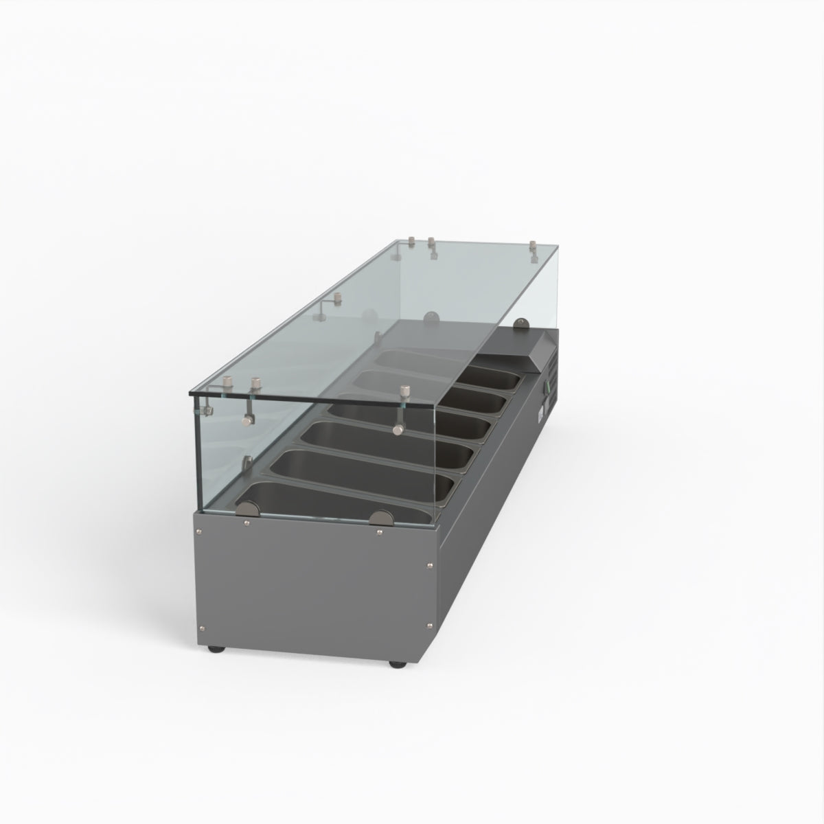 Thermaster Fed-X Flat Glass Salad Bench XVRX1500/380