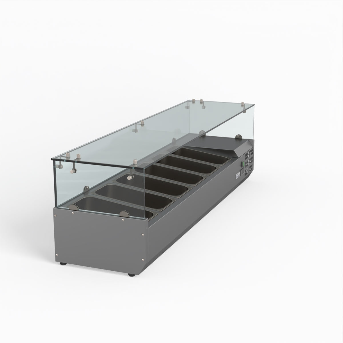 Thermaster Fed-X Flat Glass Salad Bench XVRX1500/380