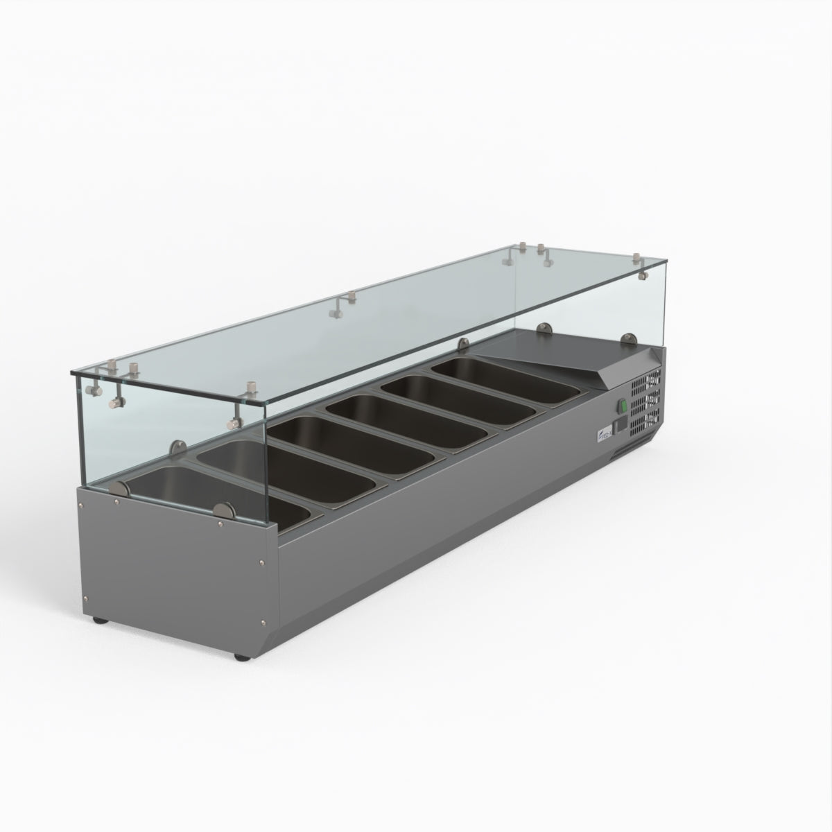 Thermaster Fed-X Flat Glass Salad Bench XVRX1500/380