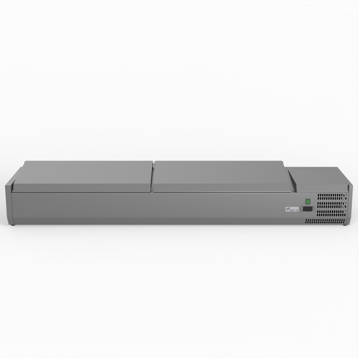 FED-X Salad Bench with Stainless Steel Lids - XVRX1800/380S