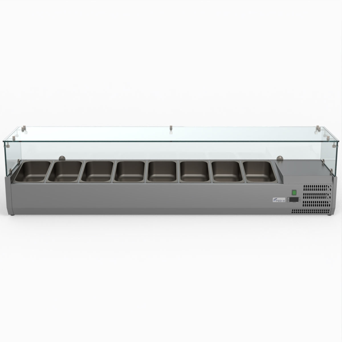 Thermaster Fed-X Flat Glass Salad Bench XVRX1800/380