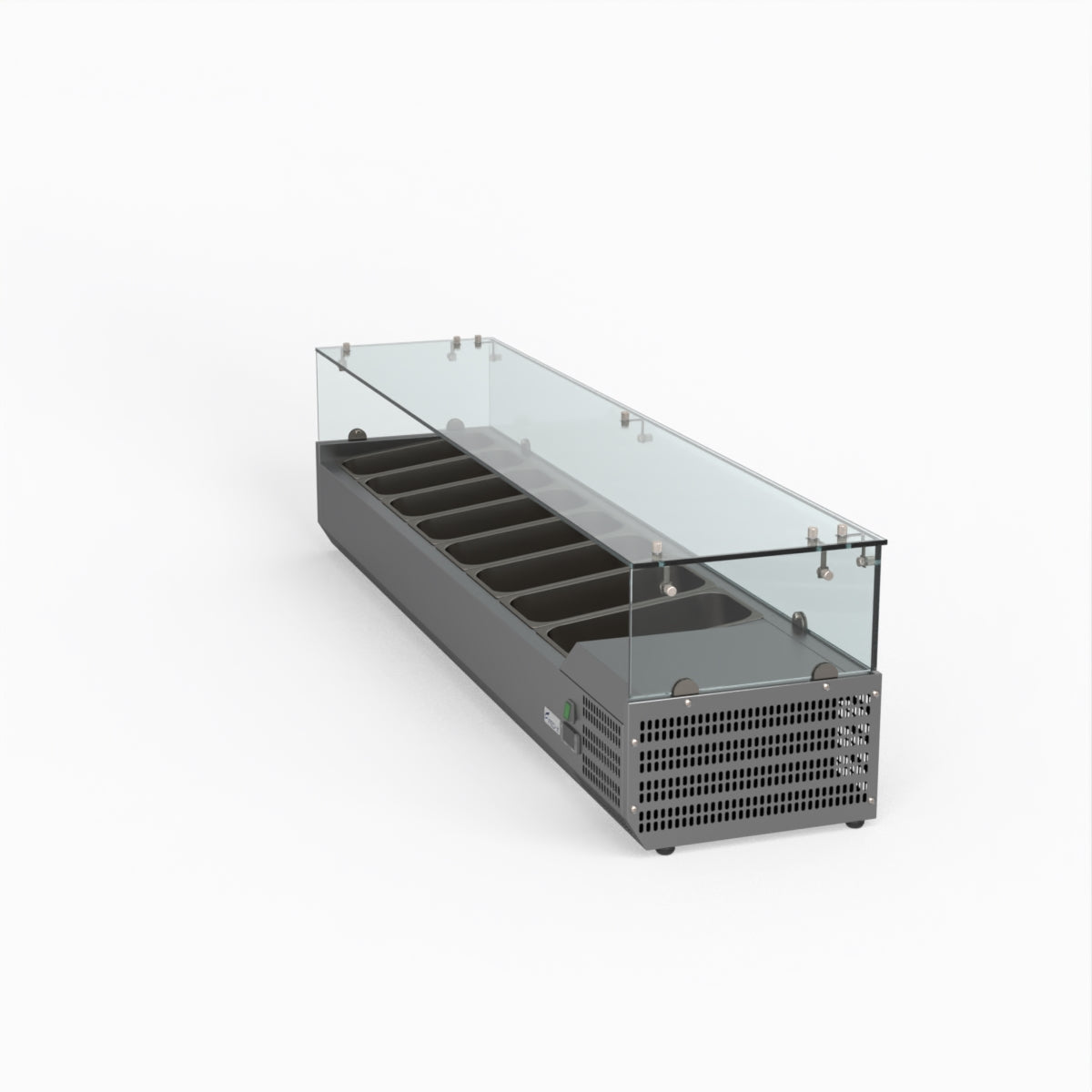 Thermaster Fed-X Flat Glass Salad Bench XVRX1800/380