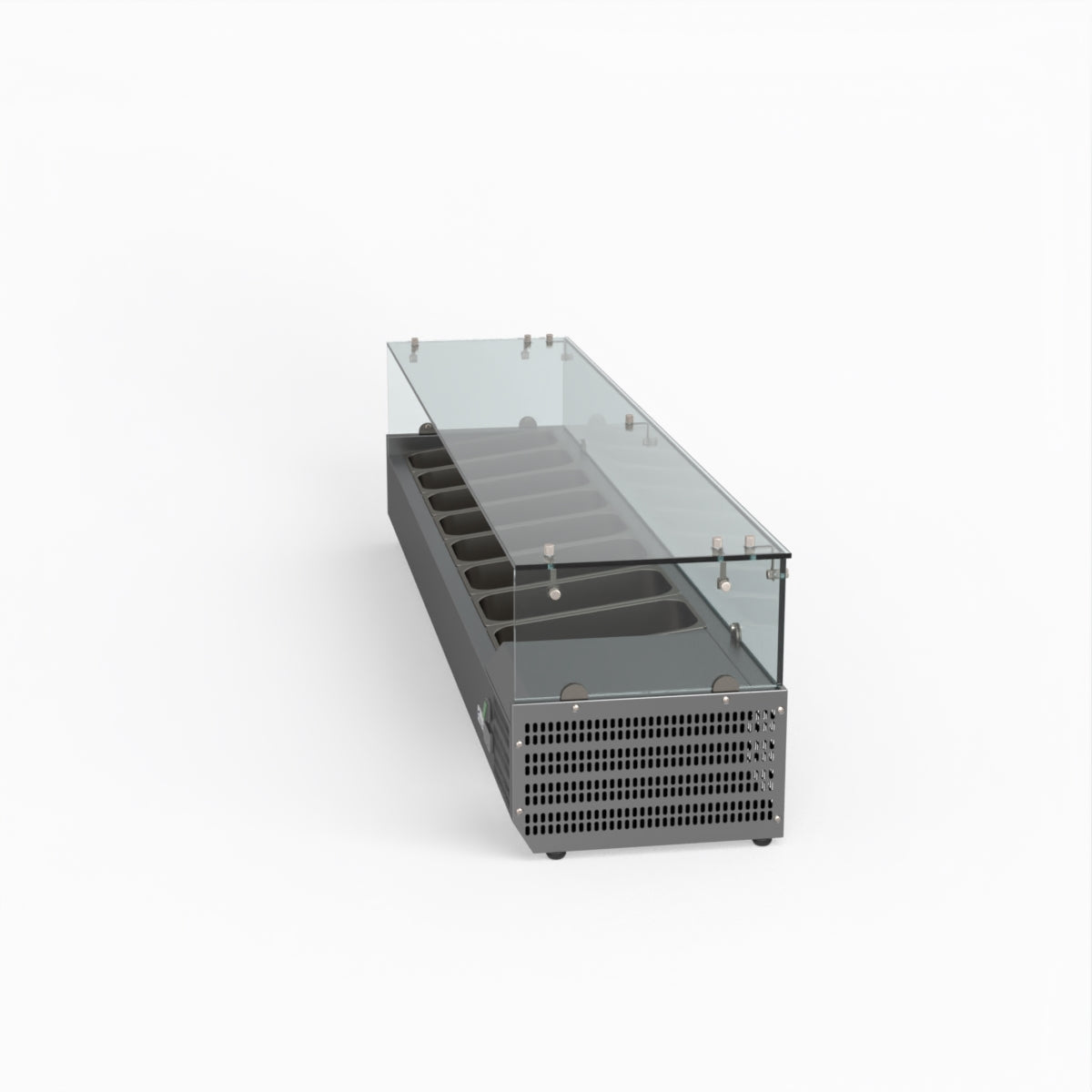 Thermaster Fed-X Flat Glass Salad Bench XVRX1800/380