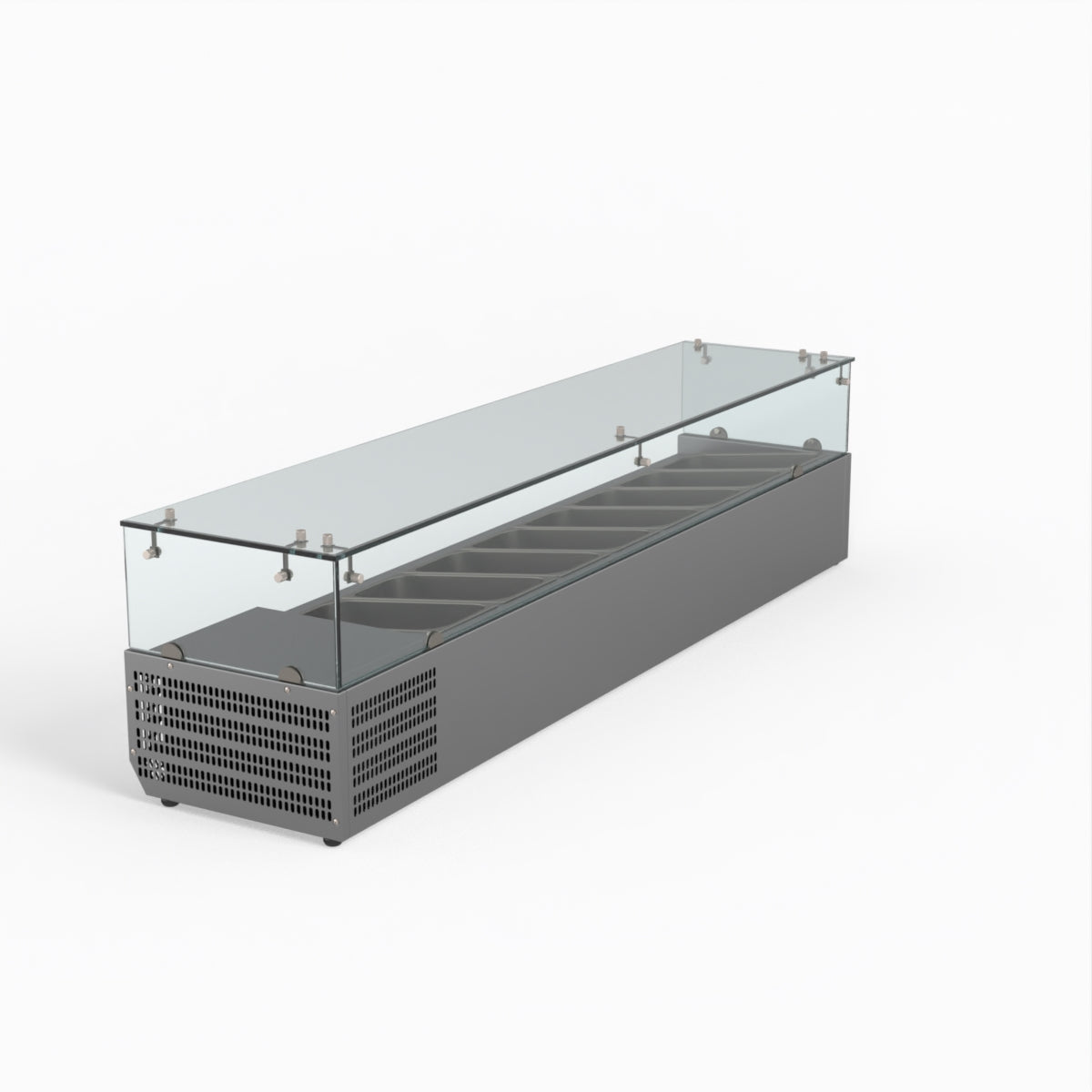 Thermaster Fed-X Flat Glass Salad Bench XVRX1800/380