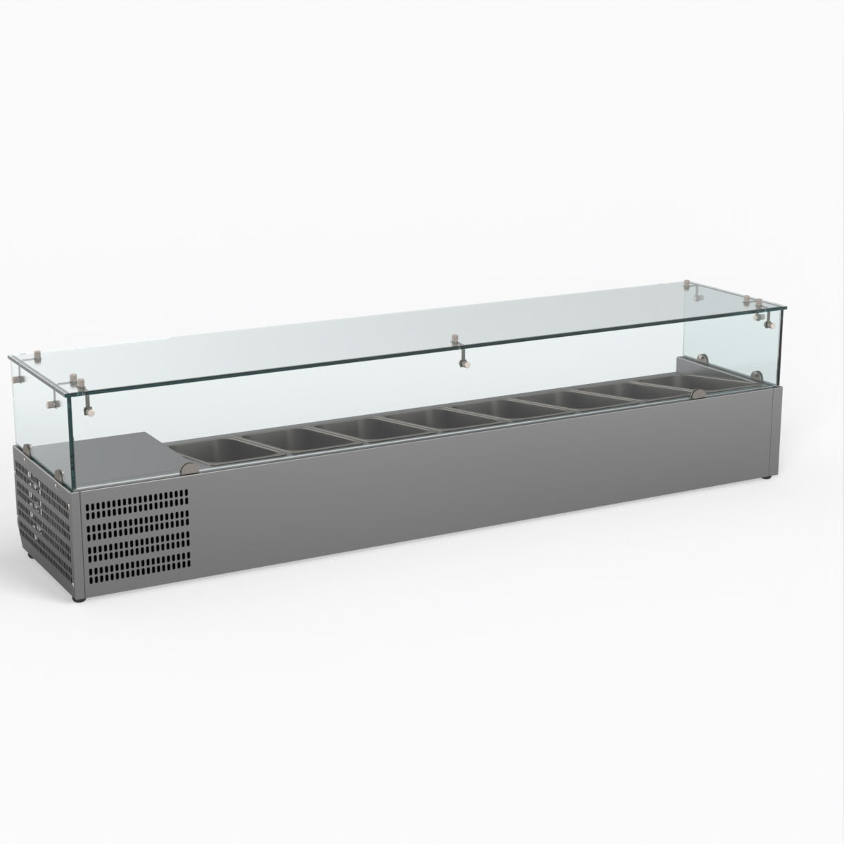 Thermaster Fed-X Flat Glass Salad Bench XVRX1800/380