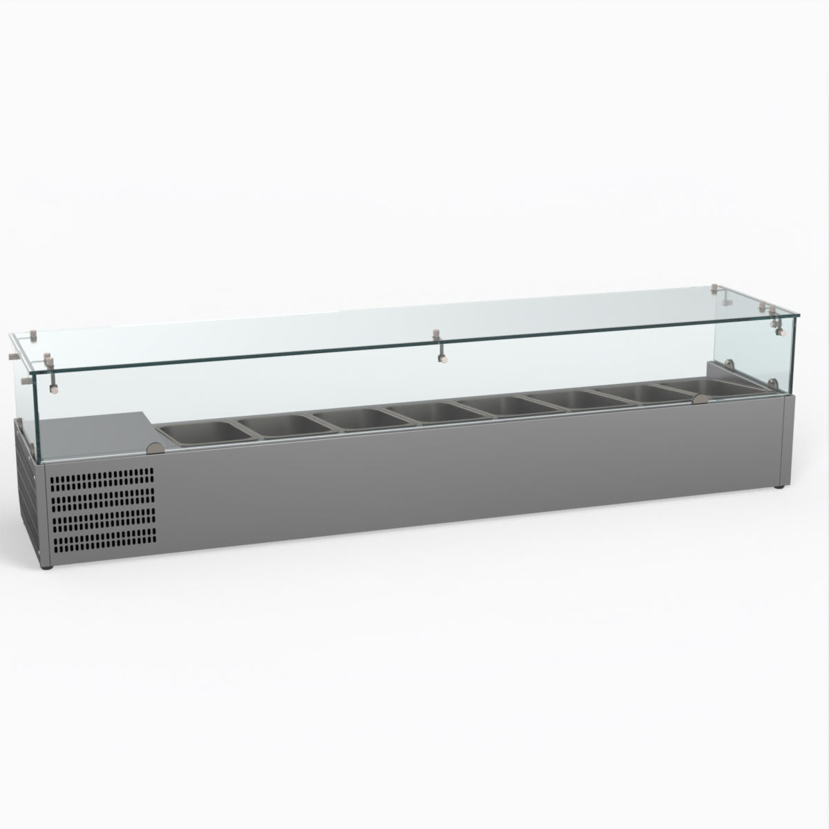 Thermaster Fed-X Flat Glass Salad Bench XVRX1800/380