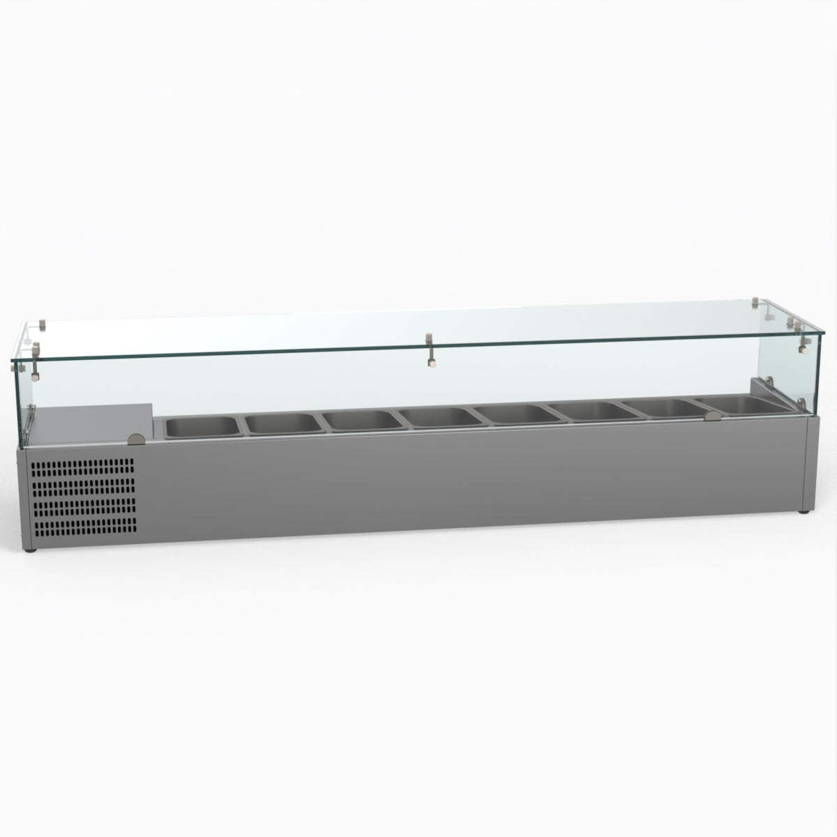 Thermaster Fed-X Flat Glass Salad Bench XVRX1800/380