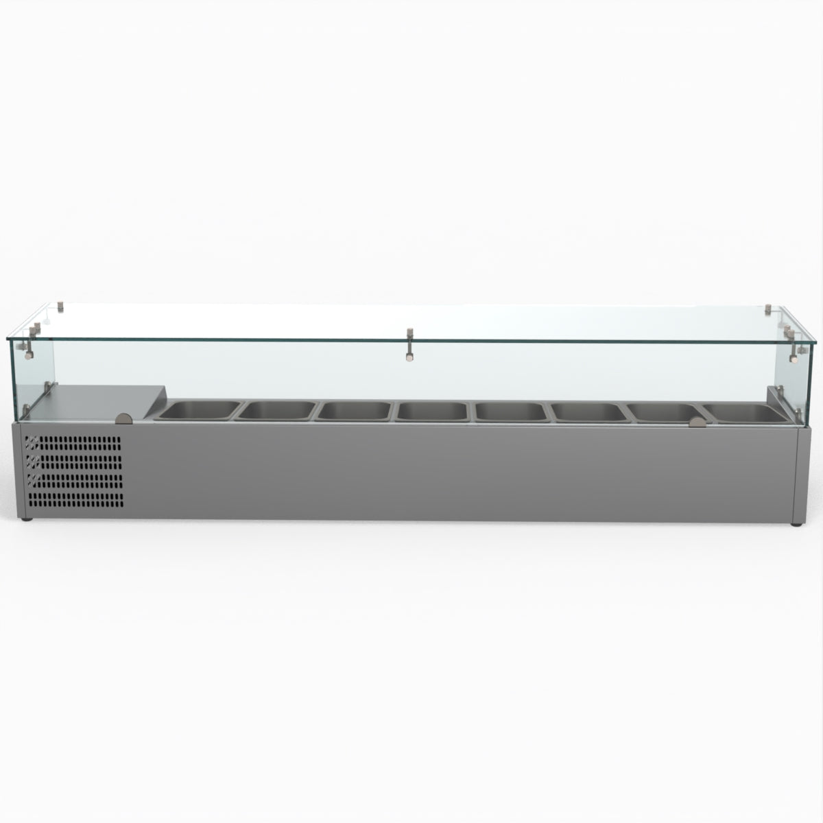 Thermaster Fed-X Flat Glass Salad Bench XVRX1800/380