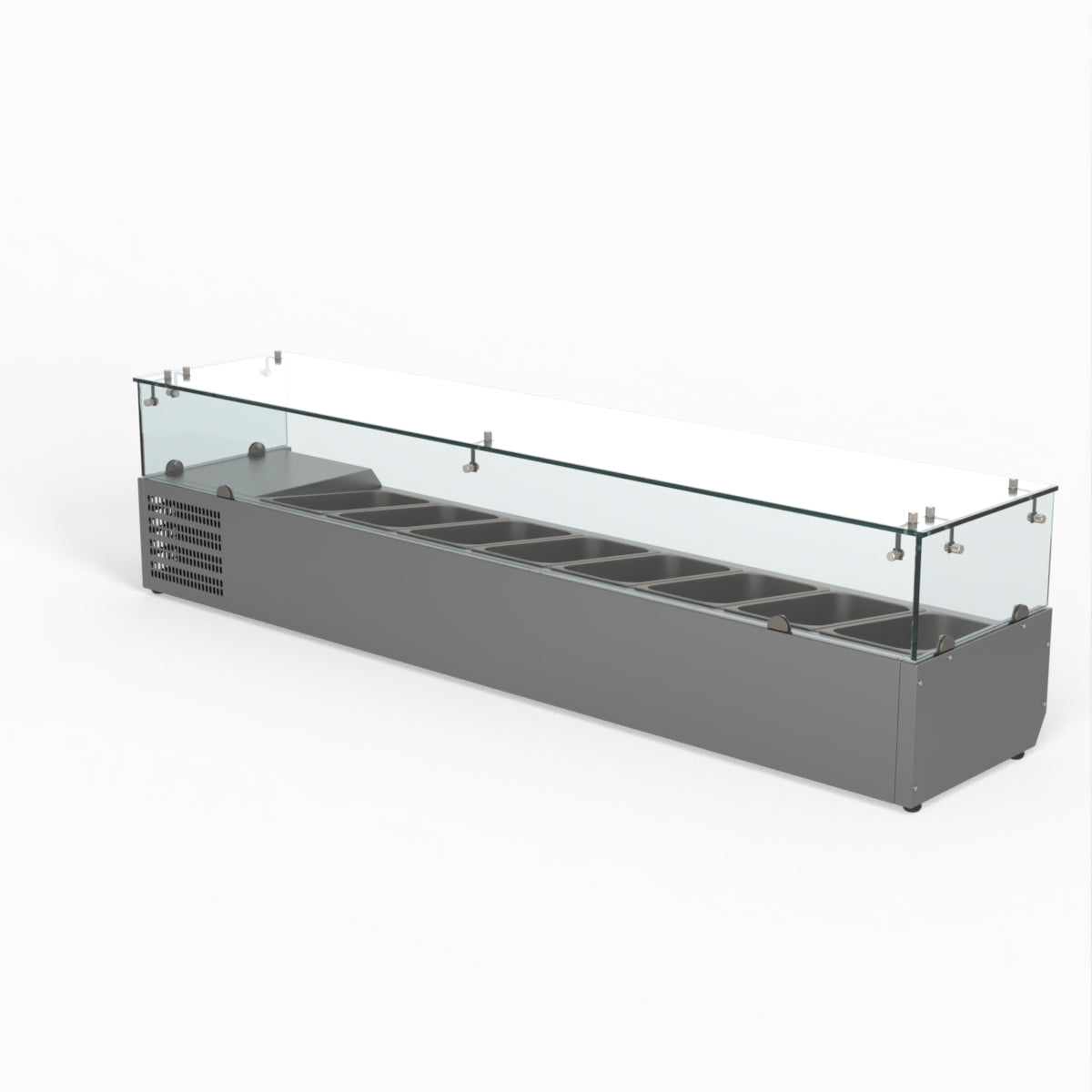 Thermaster Fed-X Flat Glass Salad Bench XVRX1800/380